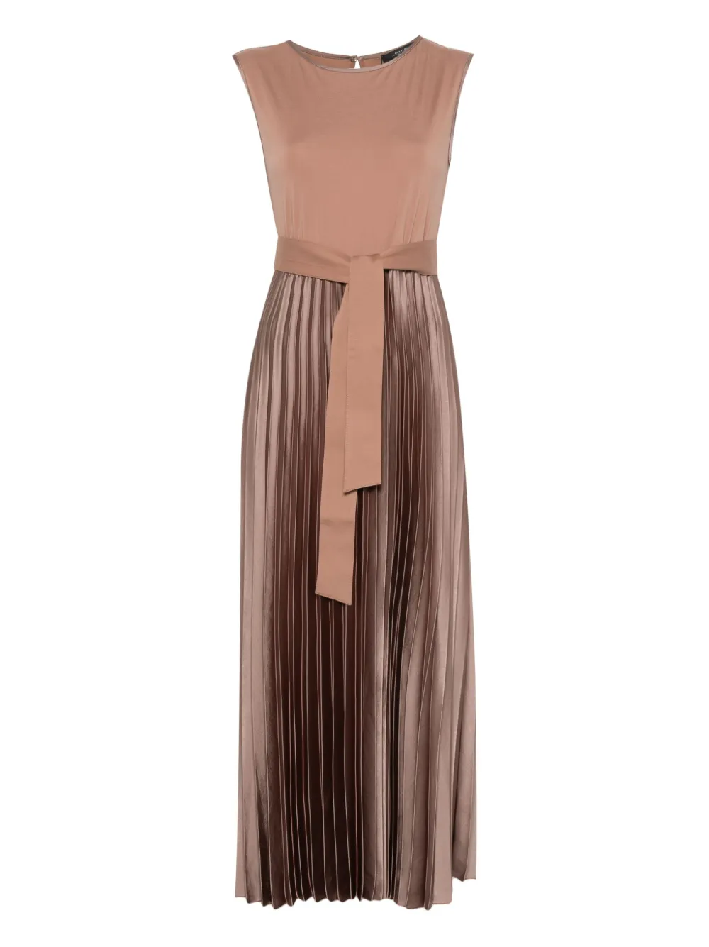 Weekend Max Mara pleated belted dress Bruin