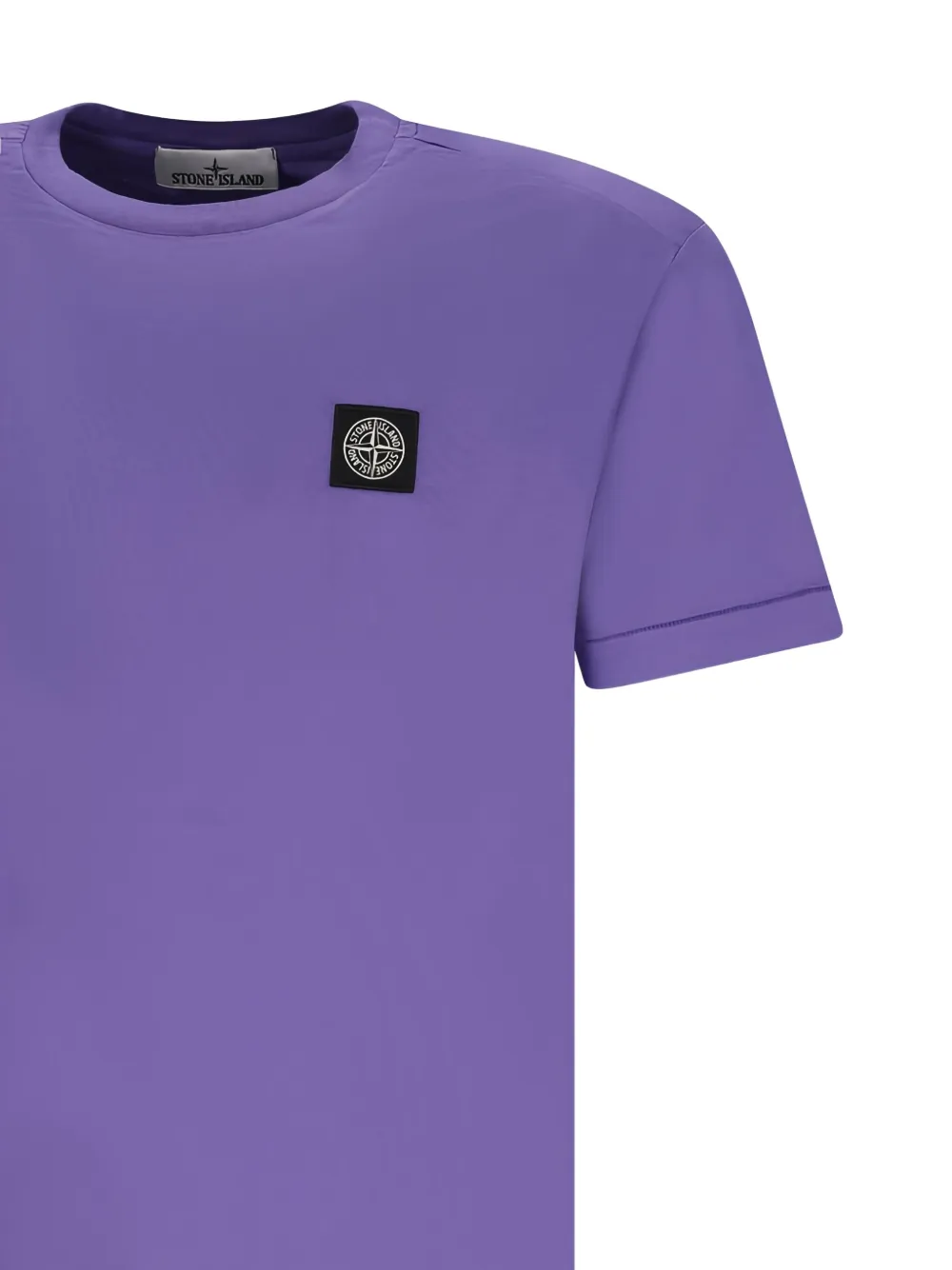 Stone Island T-shirt met Compass-logopatch Paars