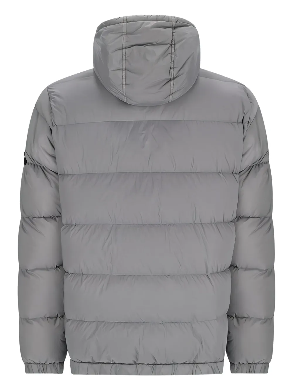 Stone Island 4100040 Seamless Tunnel Nylon Down-TC jack met capuchon Grijs