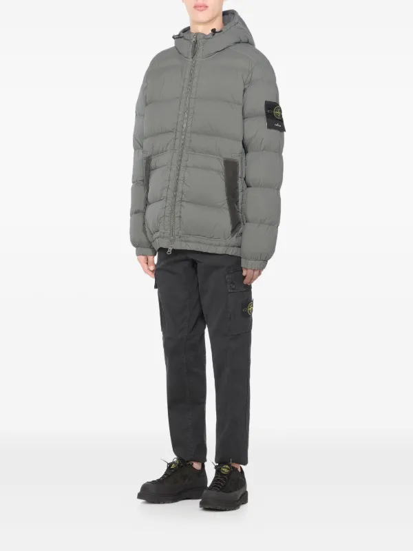 Stone Island 4100040 Seamless Tunnel Nylon Down-TC フーデッド