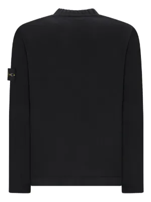 Compass-badge crew-neck sweater 3