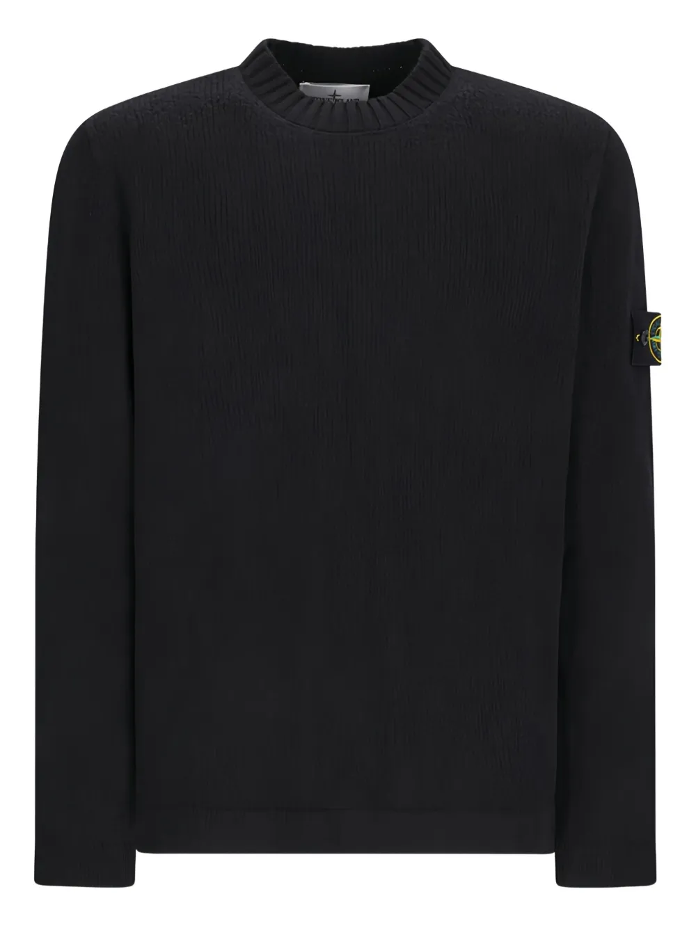 Stone Island Compass-badge crew-neck sweater | Black | Image 1