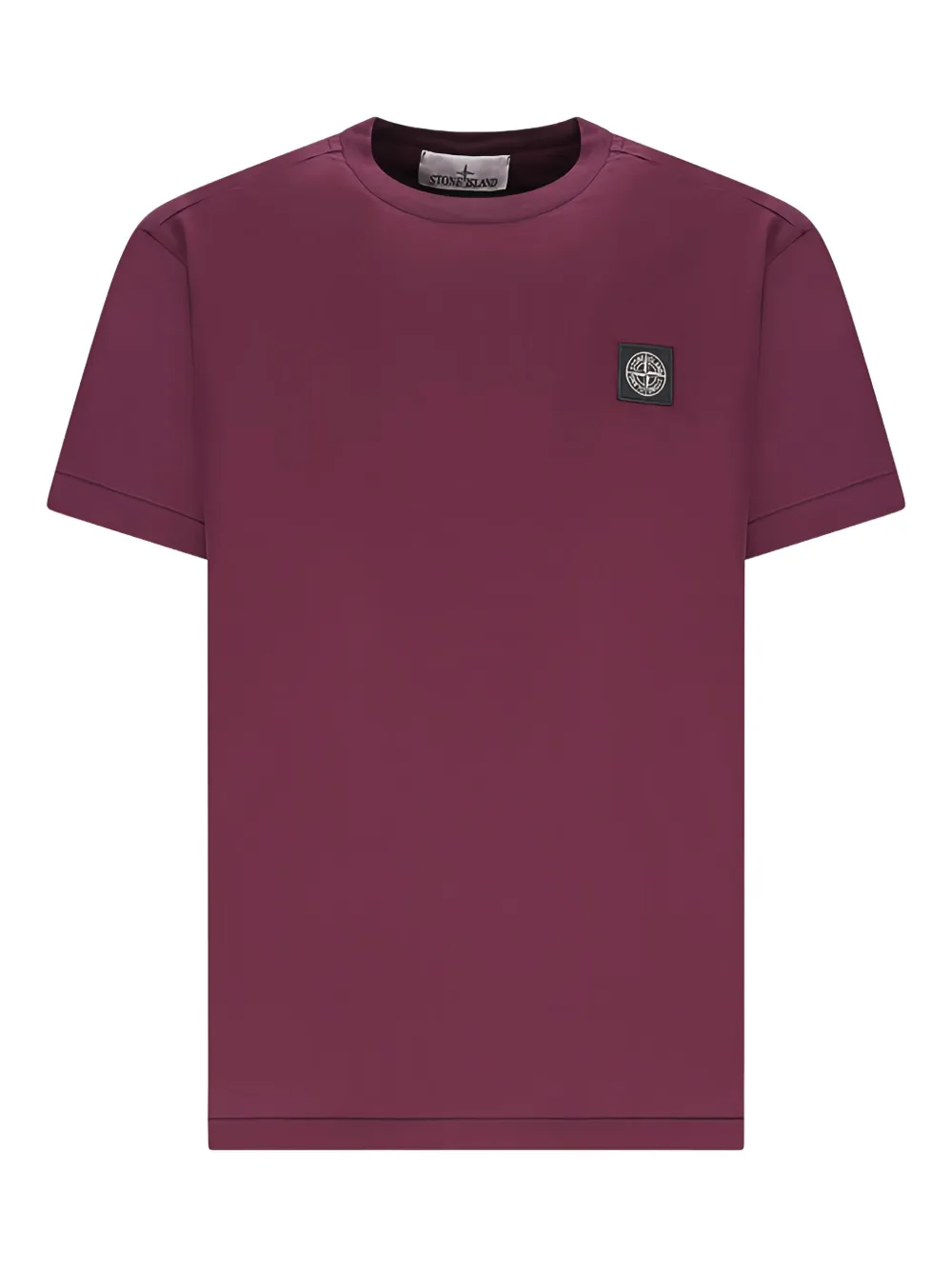 Stone Island T-shirt met patch Paars