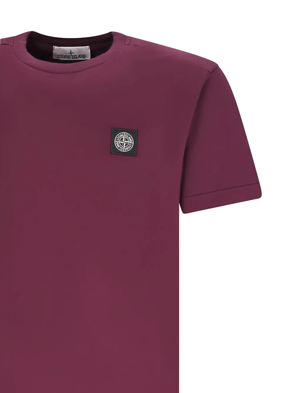 Stone Island T-shirt met patch Paars