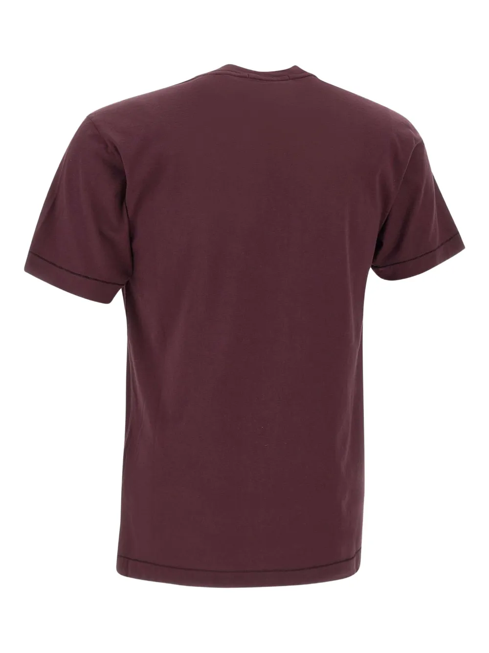 Stone Island T-shirt met patch Paars