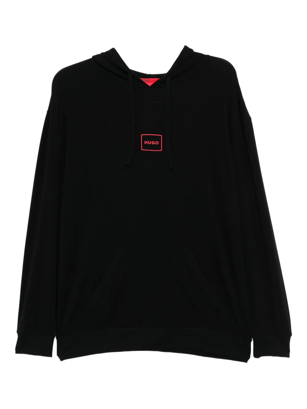 Hugo Boss Logo-printed Hoodie In Black