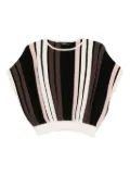 Weekend Max Mara striped batwing top - Black