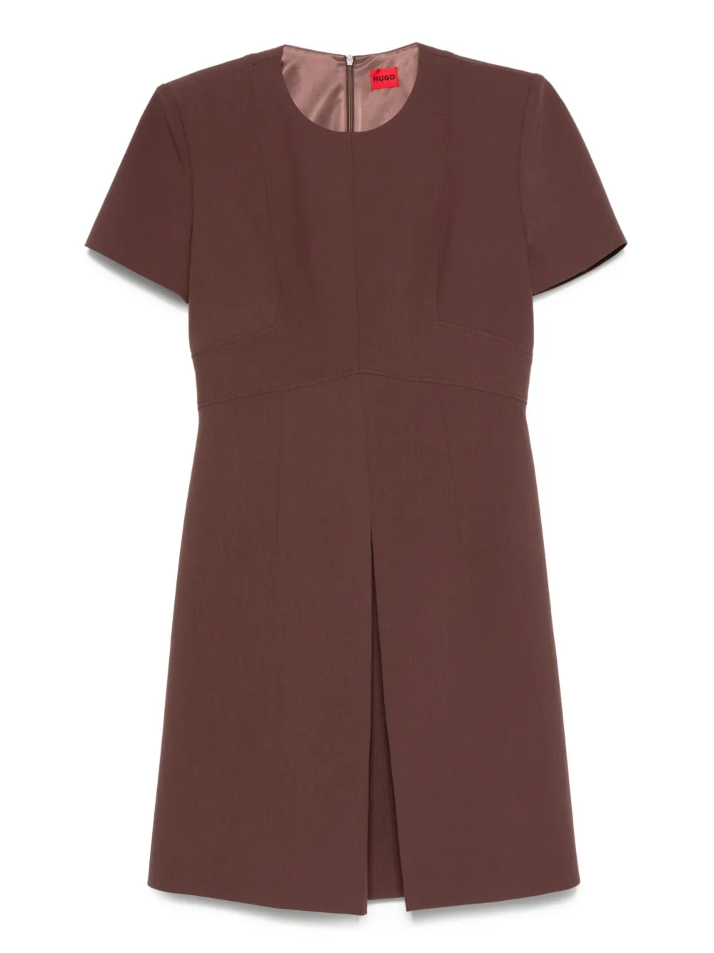 Hugo Boss Short-sleeve Pleated Dress
