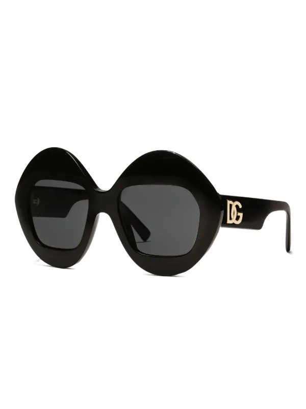 Dolce & Gabbana Eyewear ロゴプレート サングラス | ブラック