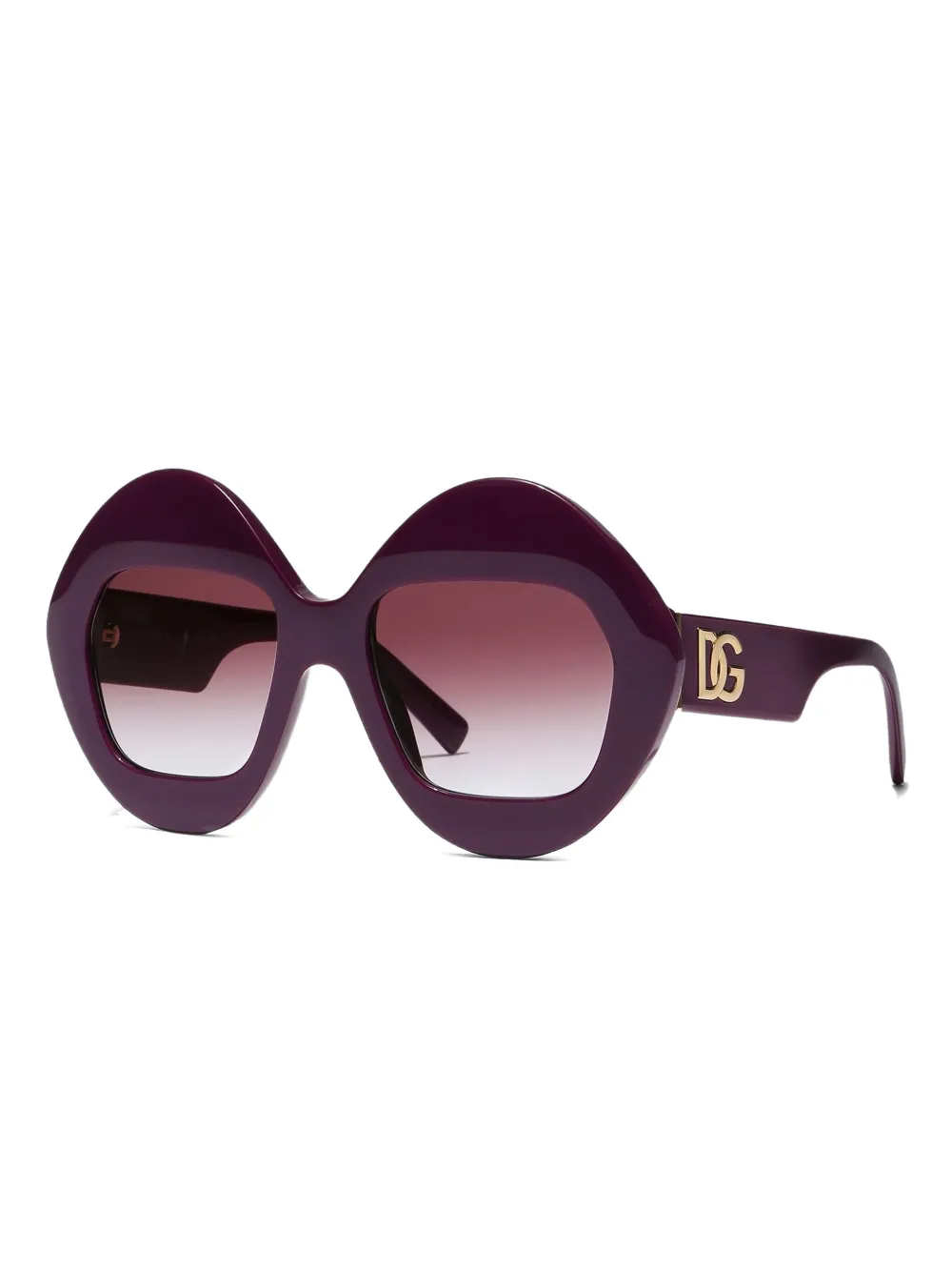 Dolce & Gabbana Eyewear logo-plaque sunglasses - Paars