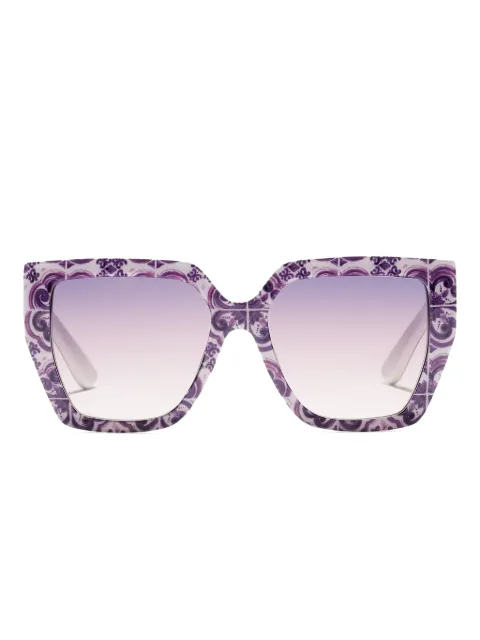 Dolce & Gabbana Eyewear lunettes de soleil Maiolica à monture carrée