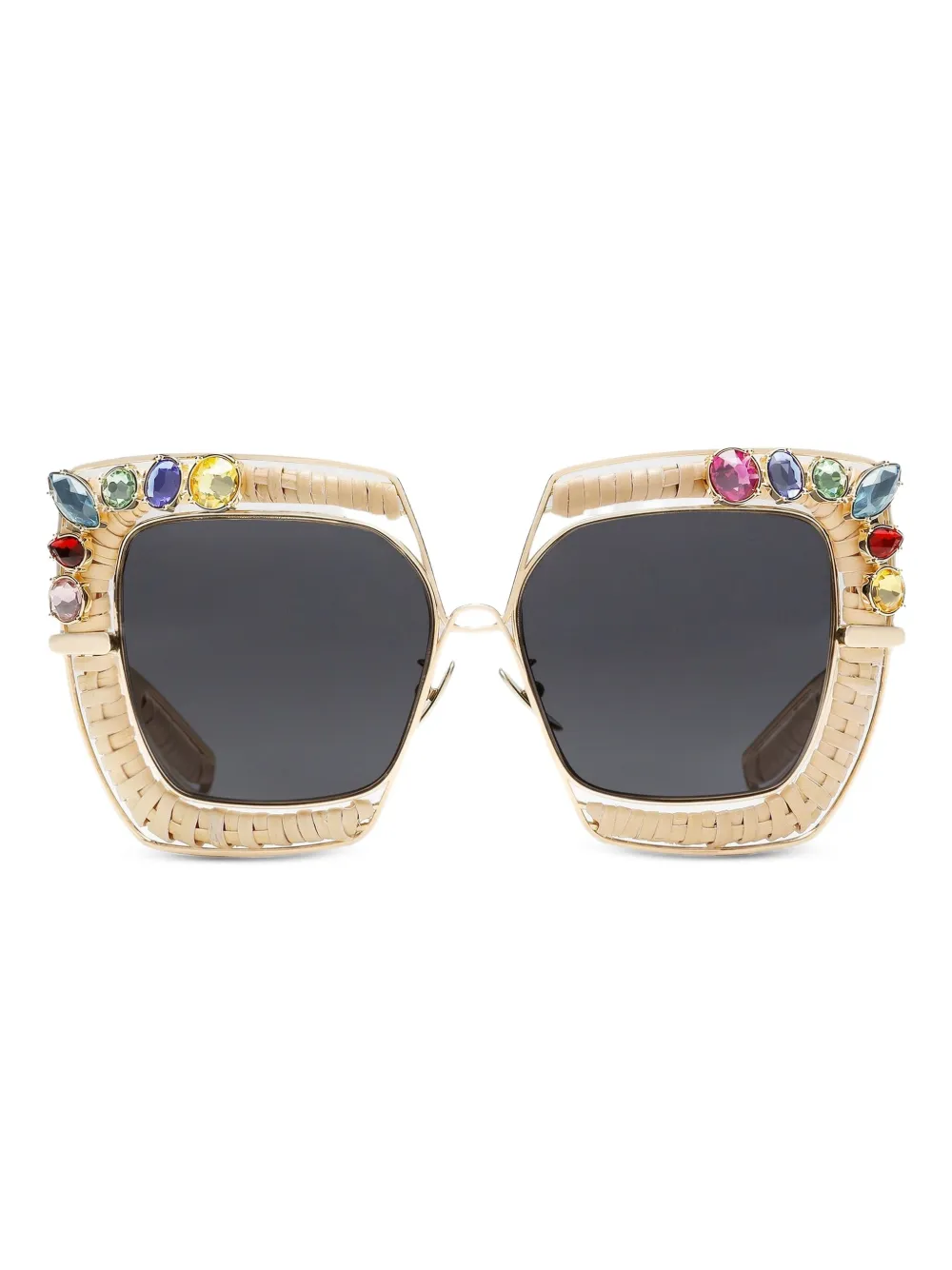 Rafia Fiori embellished sunglasses