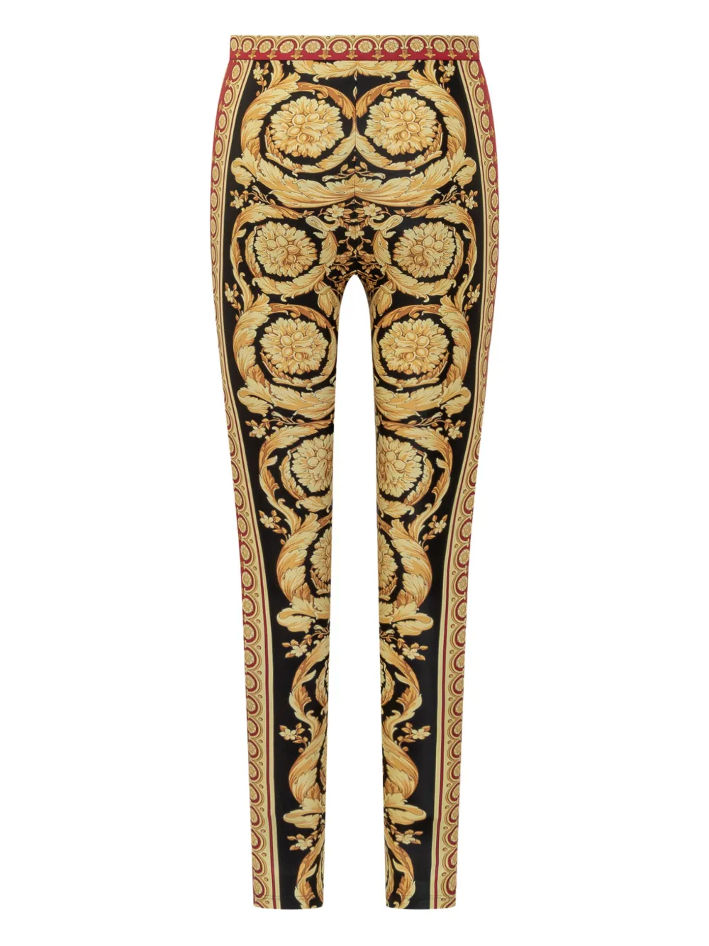 Versace Barocco print leggings Zwart