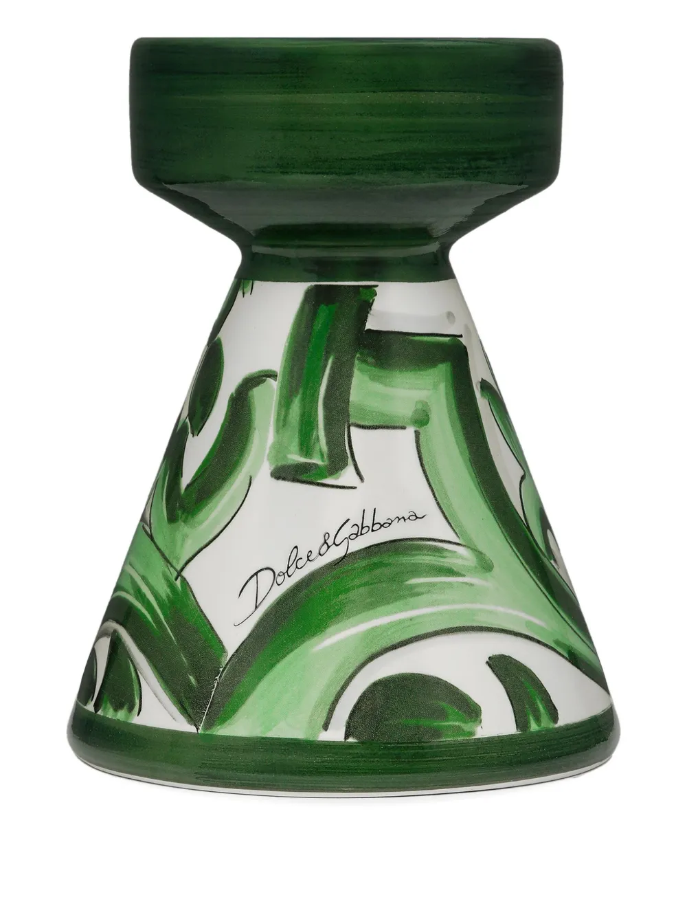 Dolce & Gabbana small printed candle holder - グリーン Dolce & Gabbana small printed candle holder - グリーン
