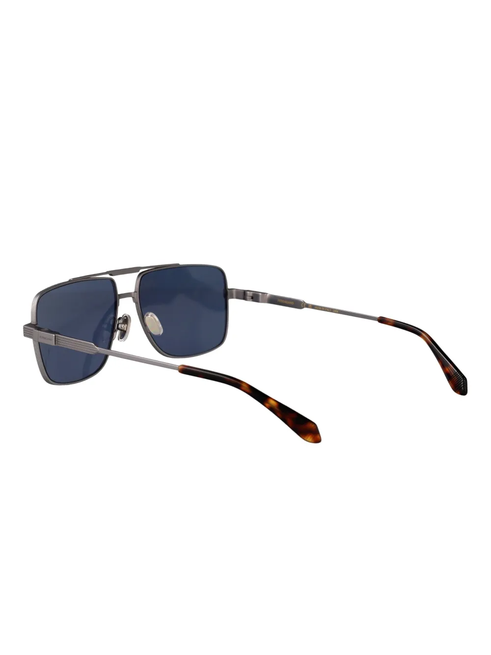 Ferragamo Eyewear titanium square sunglasses Zilver