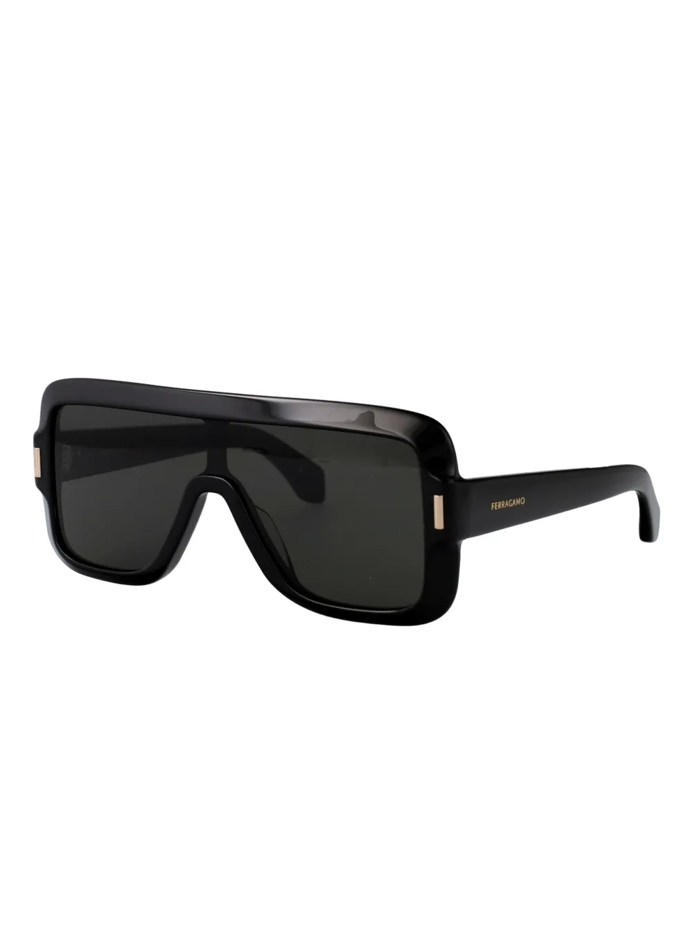 Ferragamo Eyewear shield-frame sunglasses Zwart
