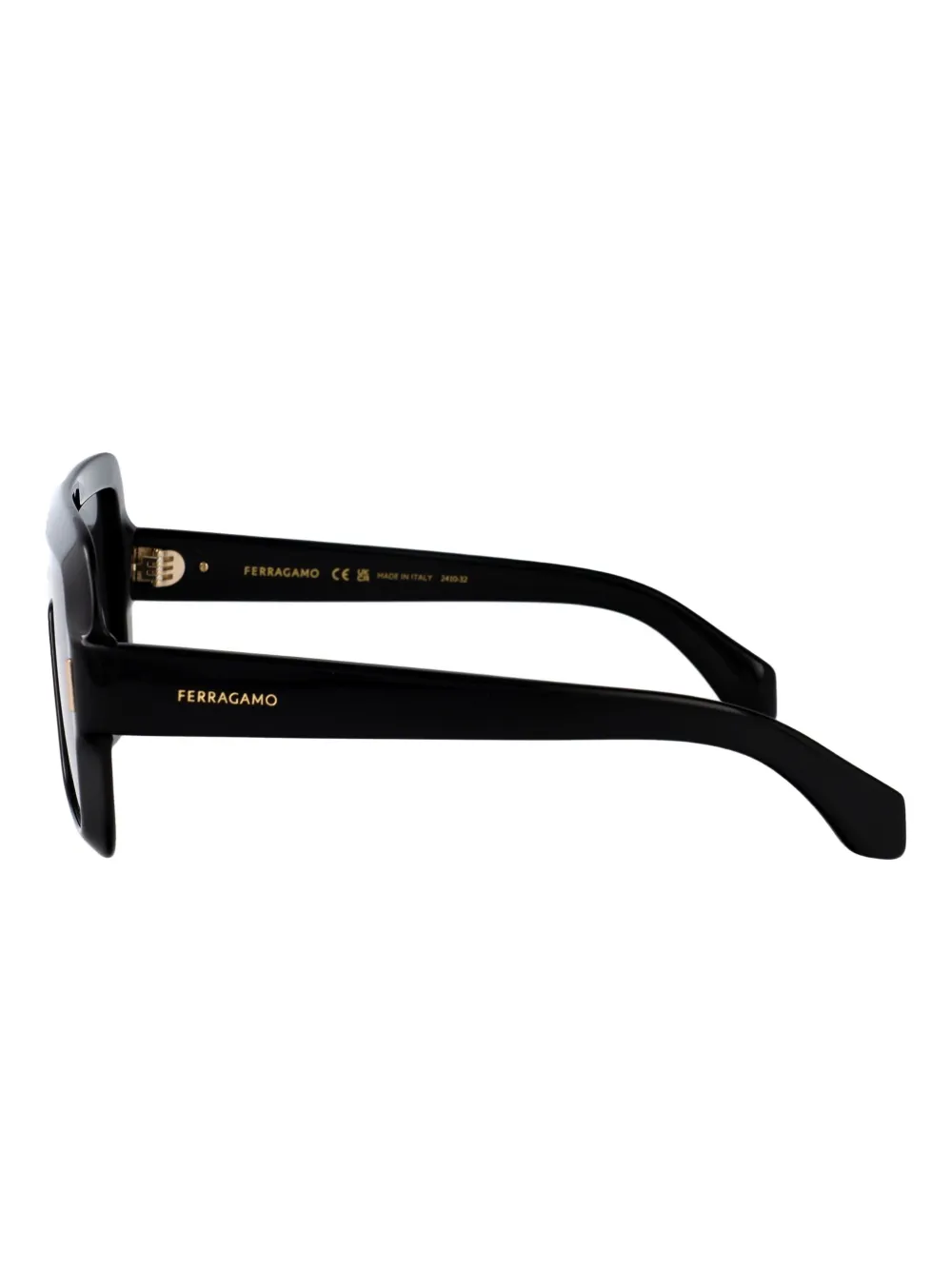 Ferragamo Eyewear shield-frame sunglasses Zwart