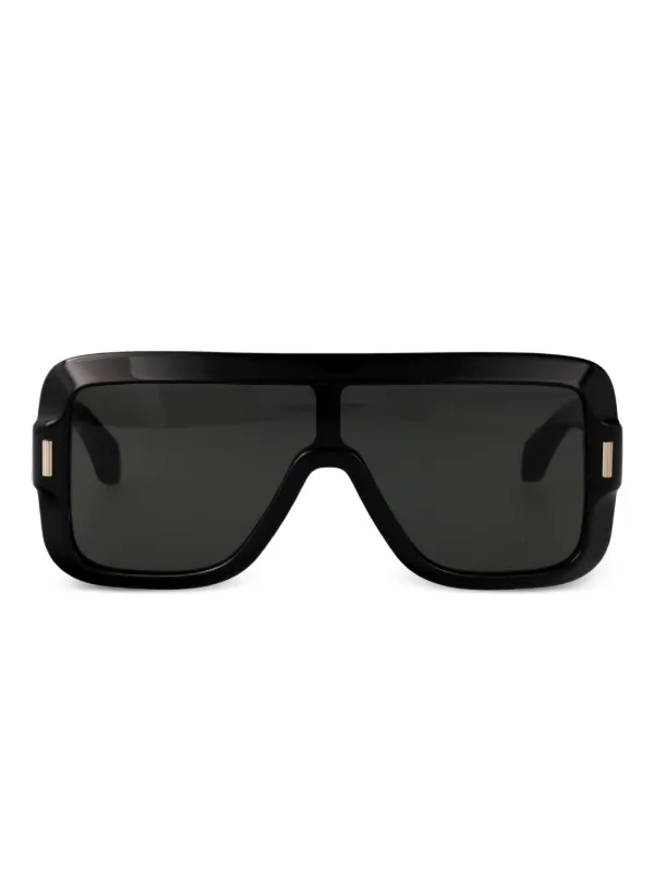 Ferragamo Eyewear シールドサングラス | ブラック | FARFETCH JP