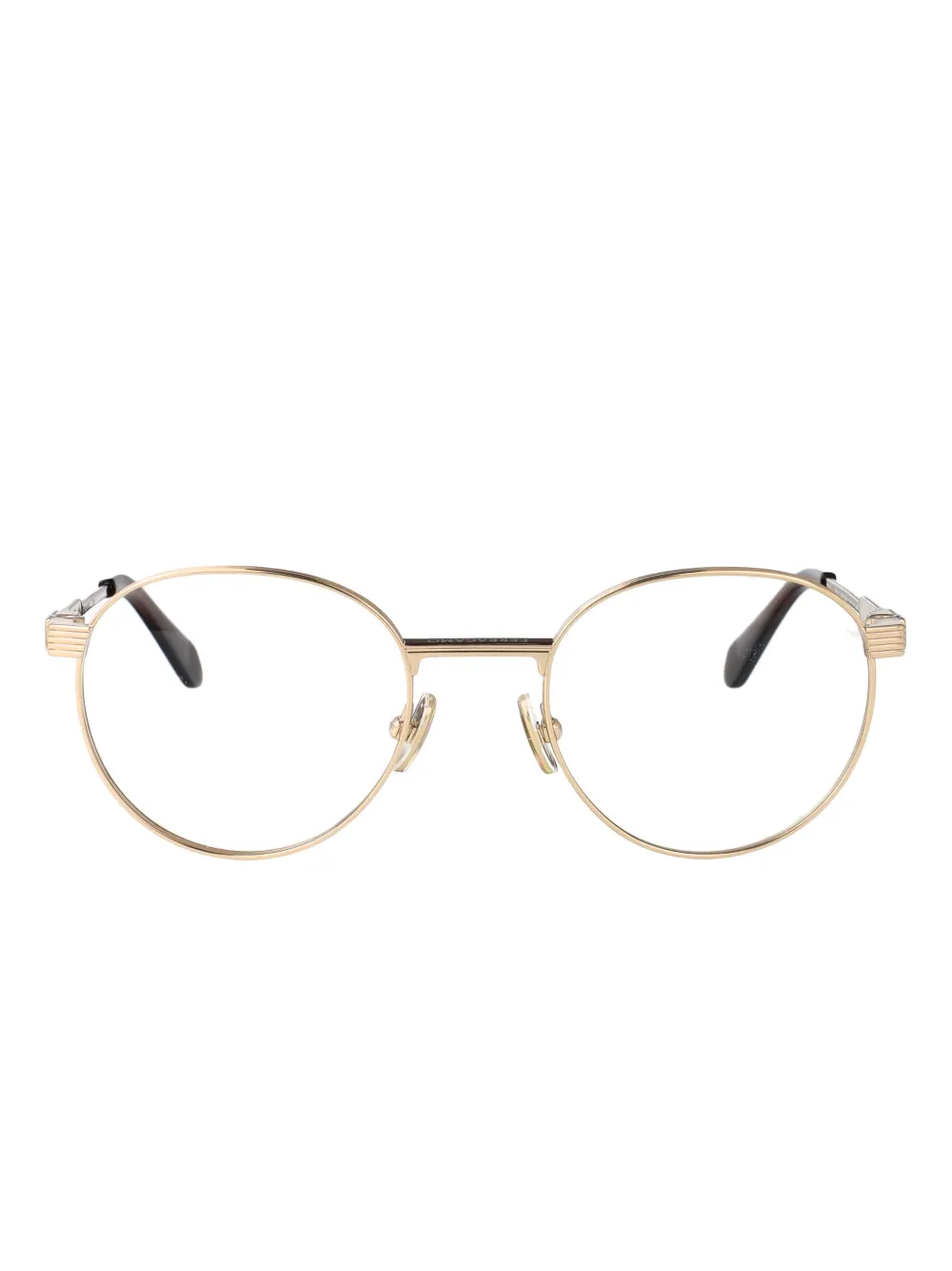 Ferragamo Eyewear round-frame glasses - ゴールドトーン Ferragamo Eyewear round-frame glasses - ゴールドトーン
