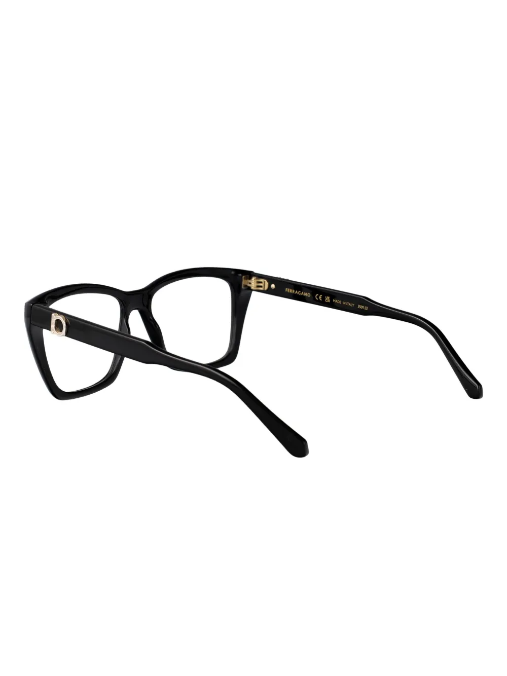 Ferragamo Eyewear Bril met vierkant montuur Zwart