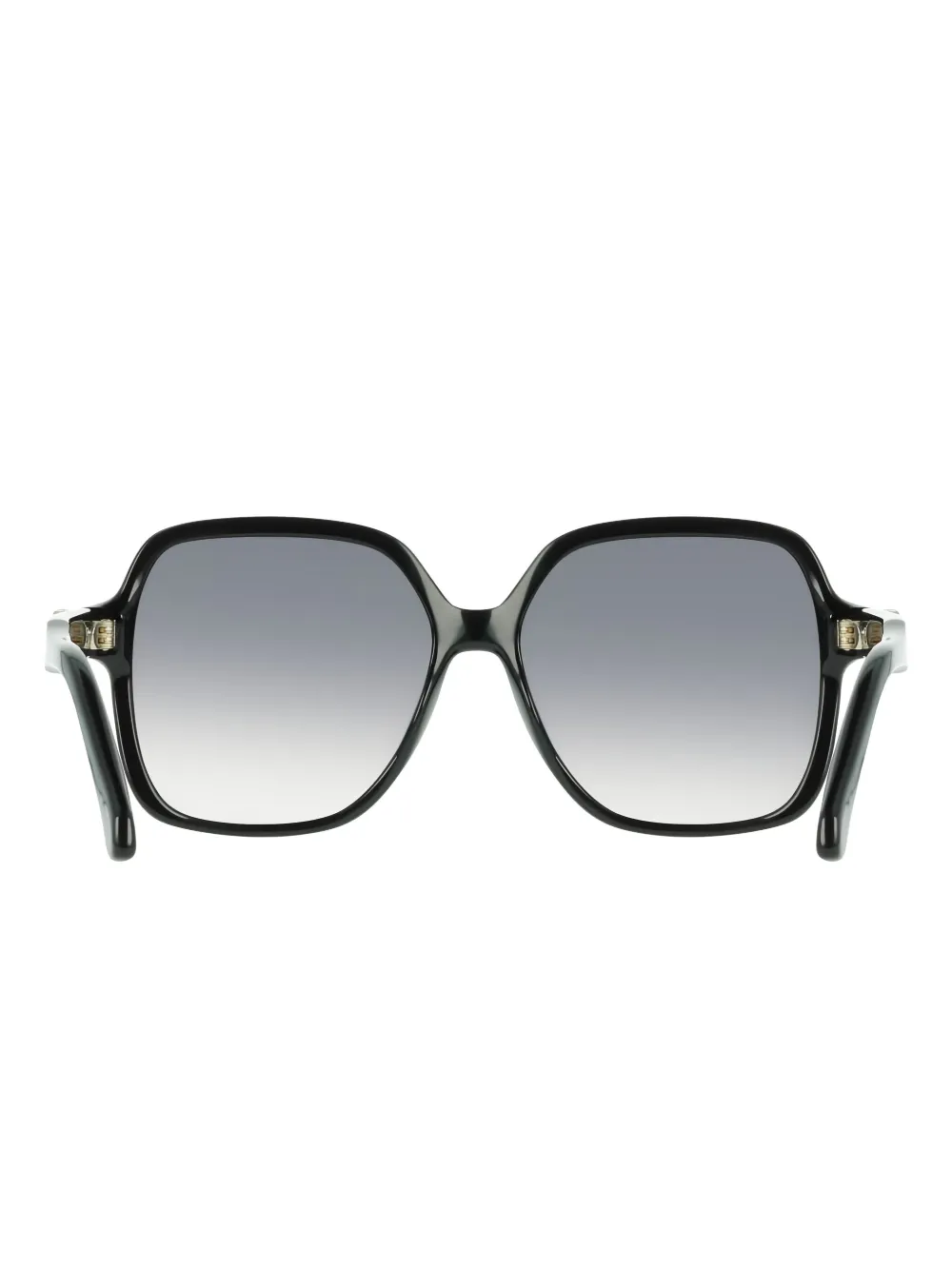 Ferragamo Eyewear Zonnebril met vierkant montuur - Zwart
