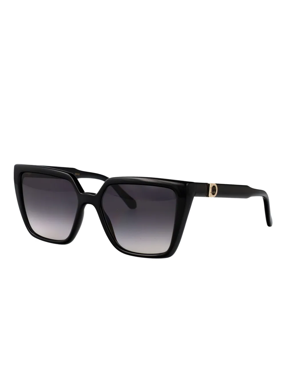 Ferragamo Eyewear Zonnebril met geometrisch montuur Zwart
