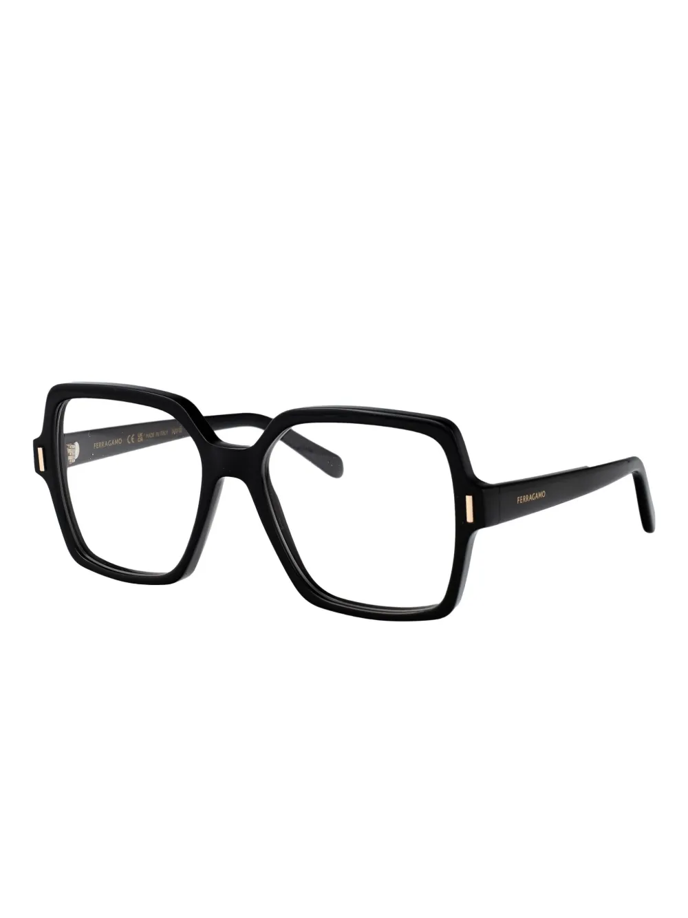 Ferragamo Eyewear Bril met vierkant montuur Zwart