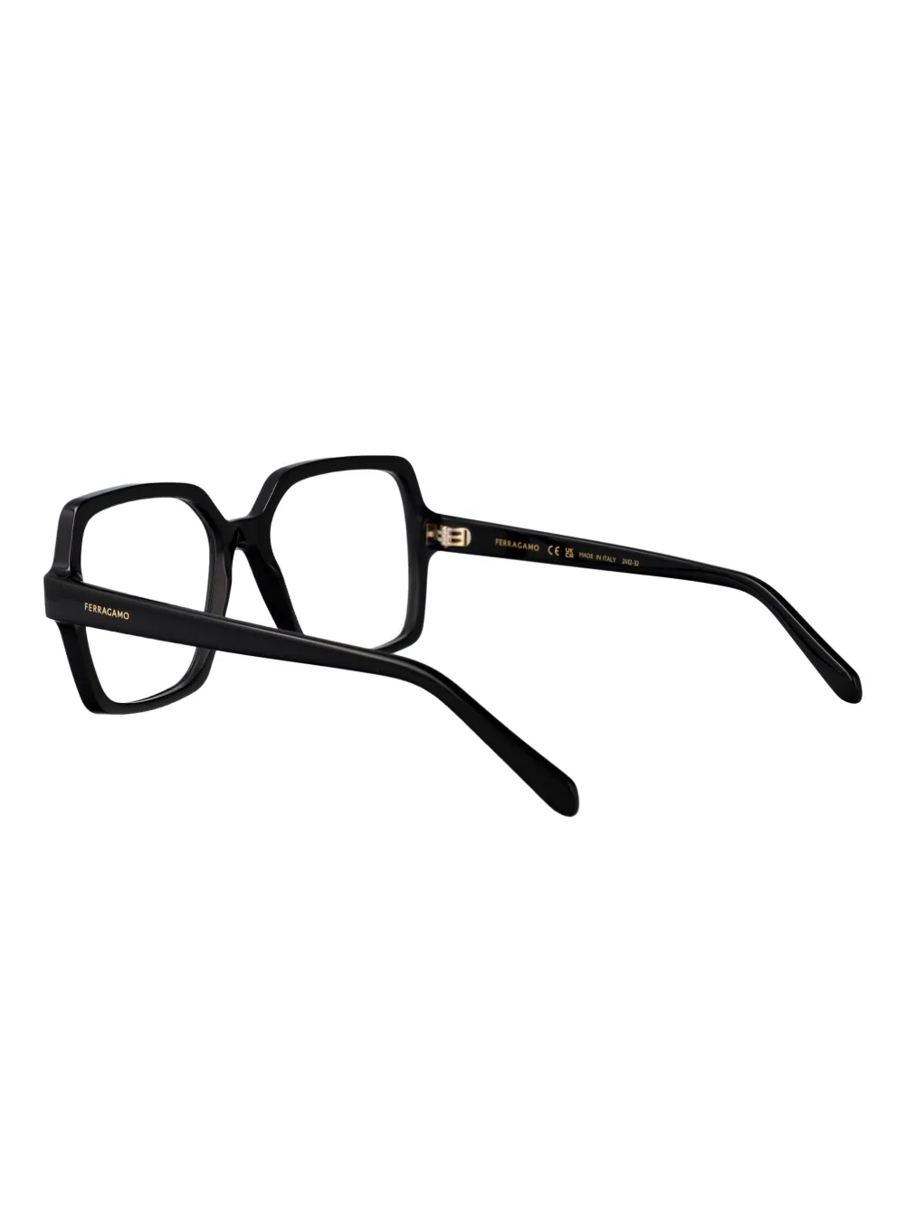 Ferragamo Eyewear Bril met vierkant montuur Zwart