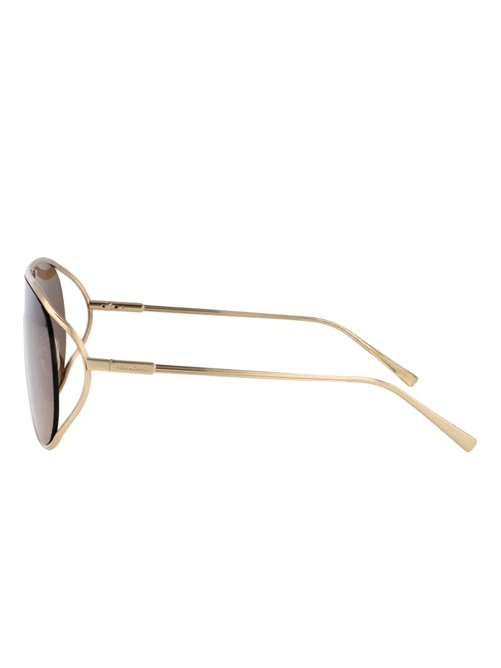 Ferragamo Eyewear metallic-frame sunglasses Goud