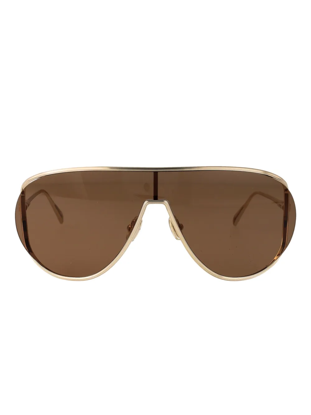 Ferragamo Eyewear metallic-frame sunglasses Goud
