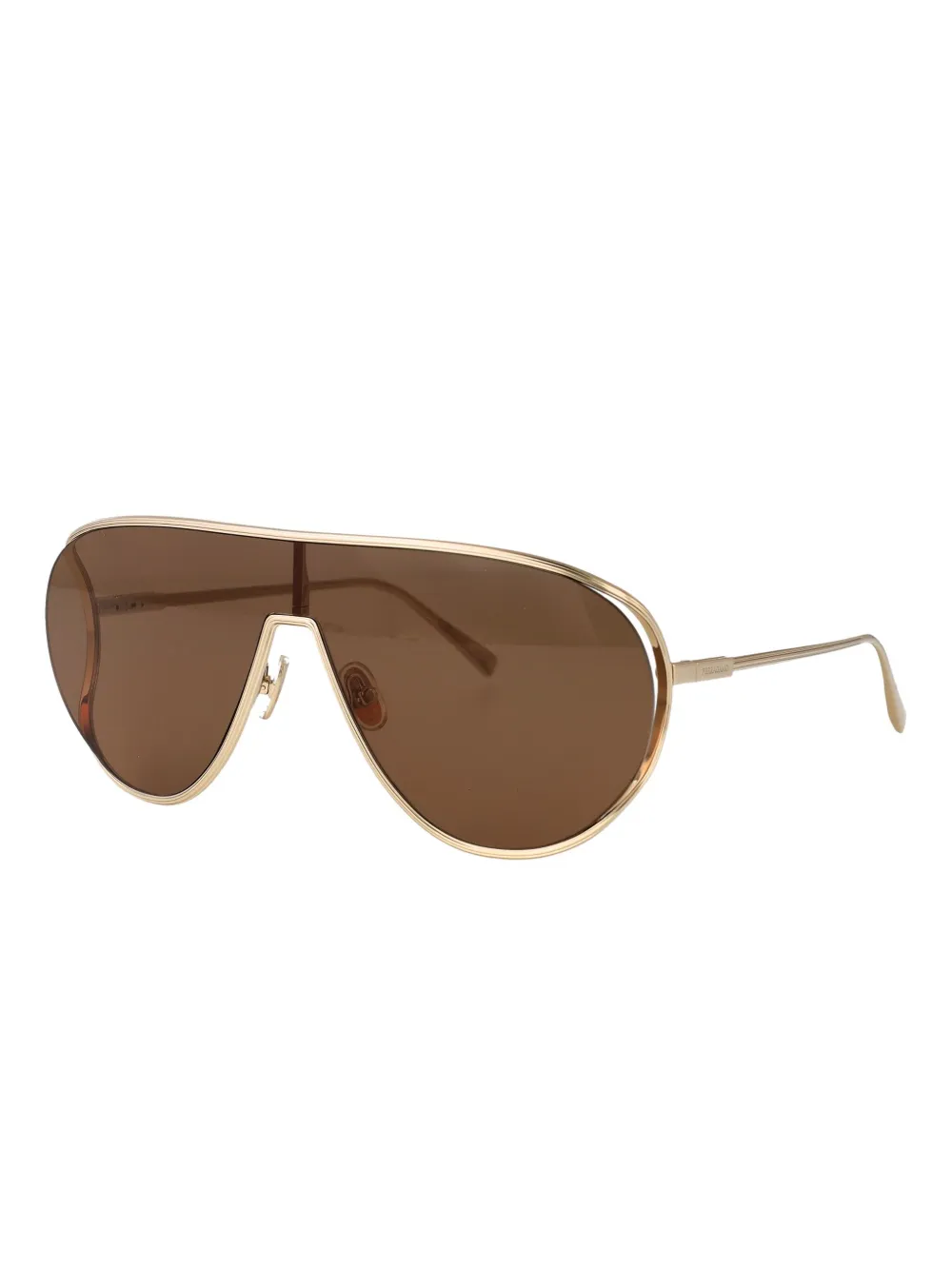 Ferragamo Eyewear metallic-frame sunglasses Goud