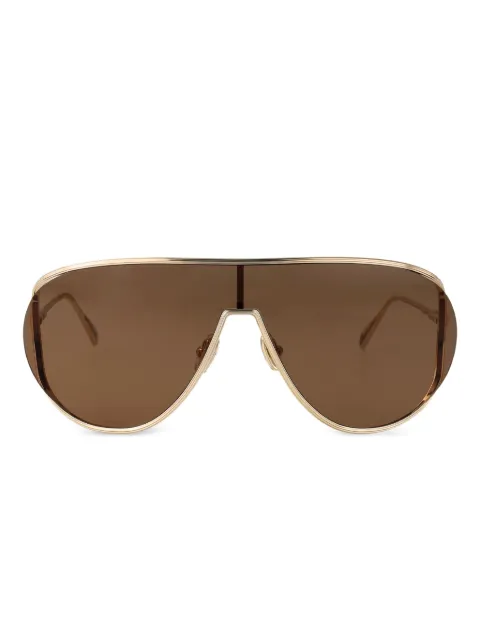 Ferragamo Eyewear metallic-frame sunglasses