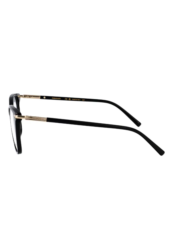 Ferragamo Eyewear square-frame Glasses | Black | FARFETCH CA