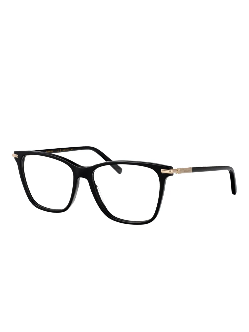 Ferragamo Eyewear Bril met vierkant montuur Zwart