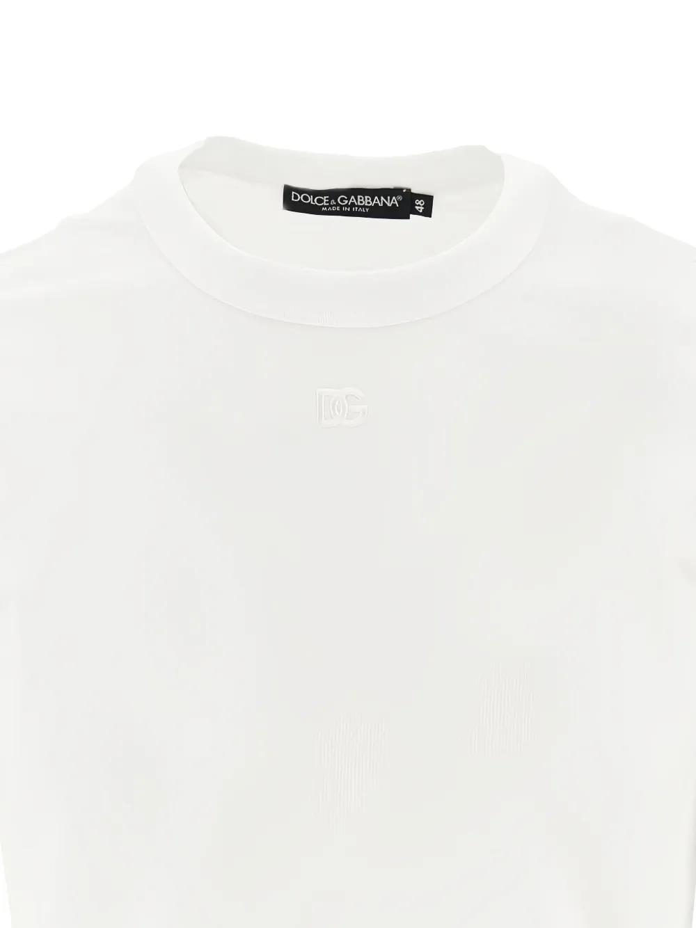 Dolce & Gabbana T-shirt met geborduurd logo Wit