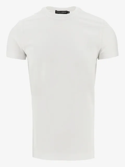 Dolce & Gabbana logo-embroidered cotton t-shirt