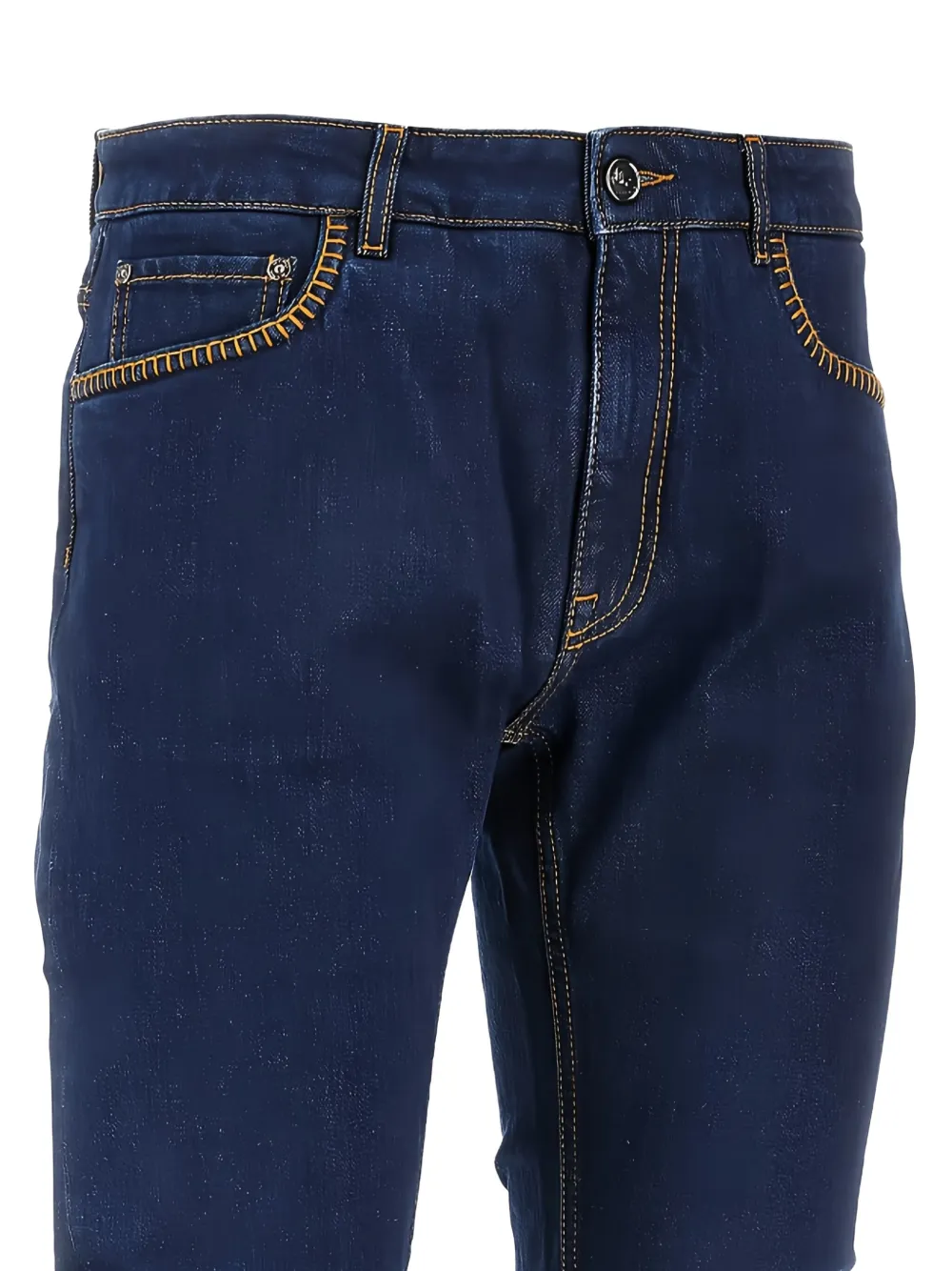 ETRO Jeans met contrasterende stiksels - Blauw