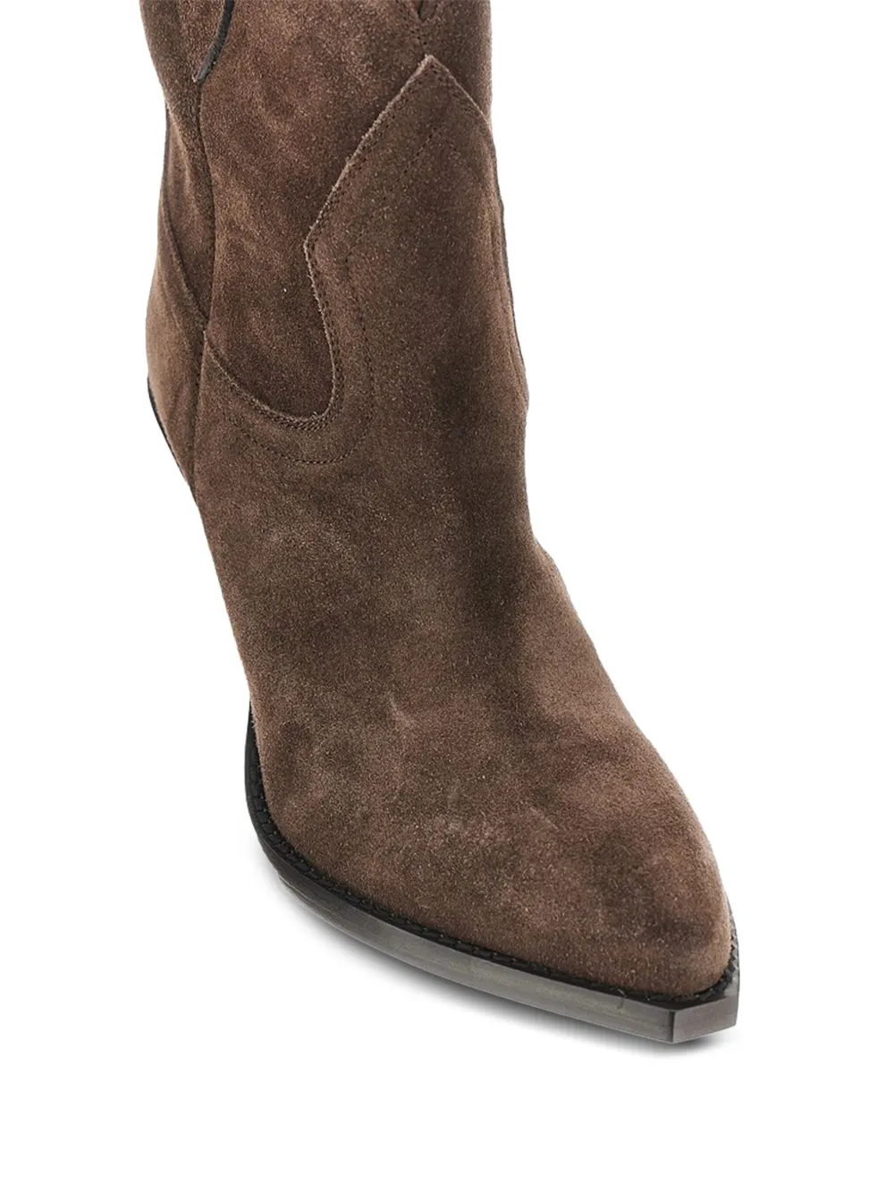 ISABEL MARANT leather ankle boots Brown