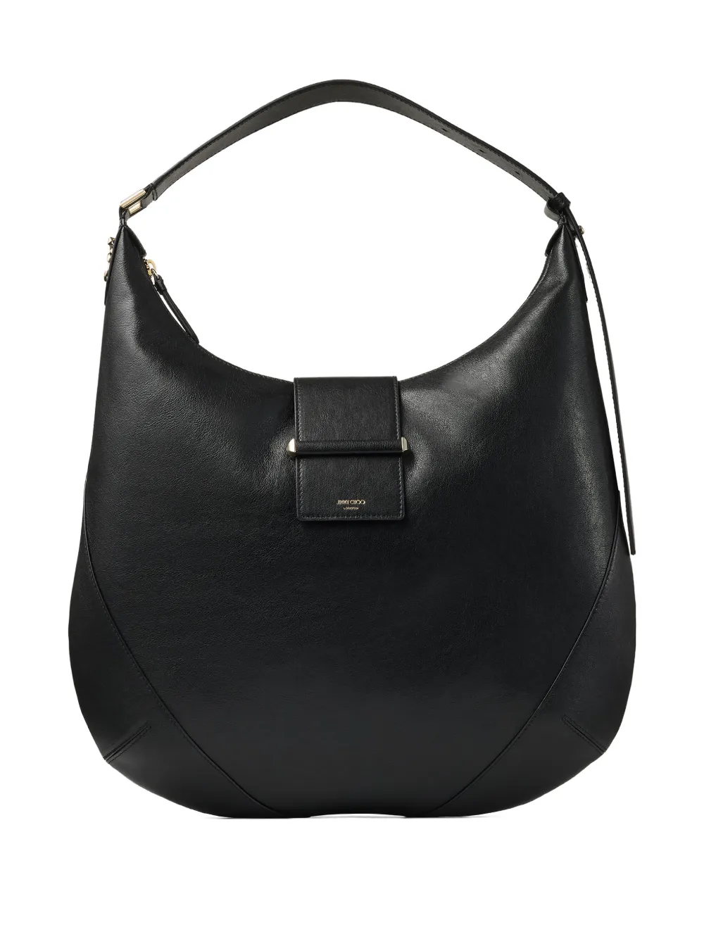 Jimmy Choo logo-print shoulder bag - Nero