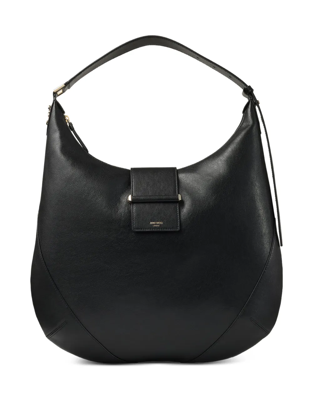 Jimmy Choo logo-print shoulder bag | Black | Image 1