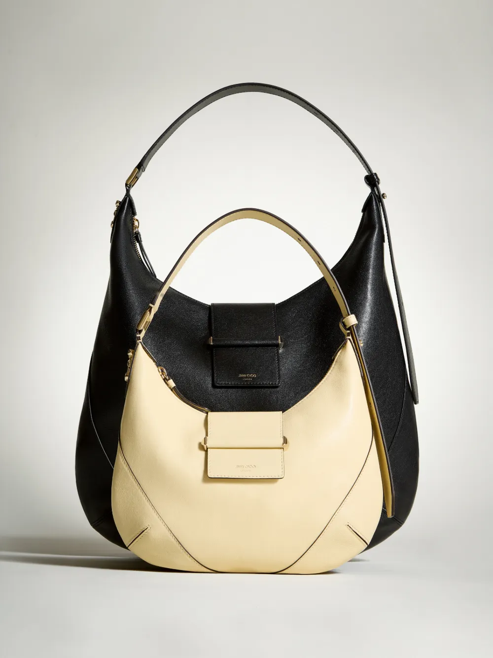 Jimmy Choo Schoudertas met logoprint Zwart