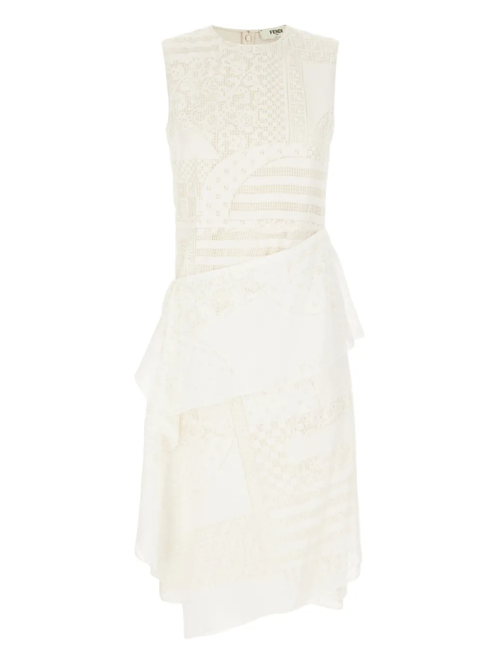 FENDI lace-paneled midi dress | White | Image 1