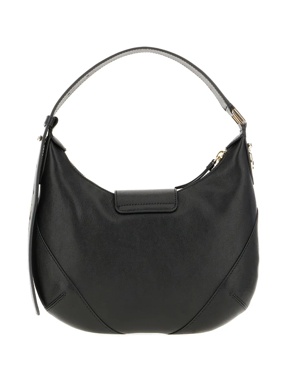 Jimmy Choo Crescent leren schoudertas Zwart