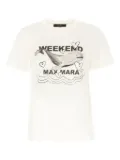 Weekend Max Mara graphic-print cotton T-shirt - Neutrals