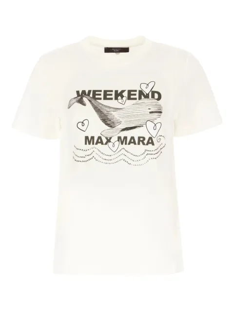Weekend Max Mara playera con estampado gráfico
