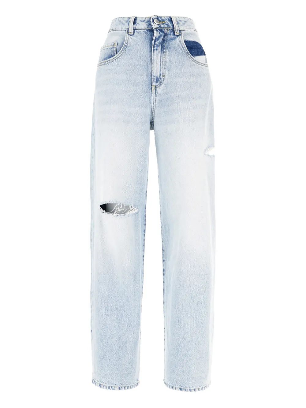 ICON DENIM double-star ripped jeans - ブルー ICON DENIM double-star ripped jeans - ブルー