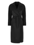 Weekend Max Mara belted wool double-breasted coat - Black