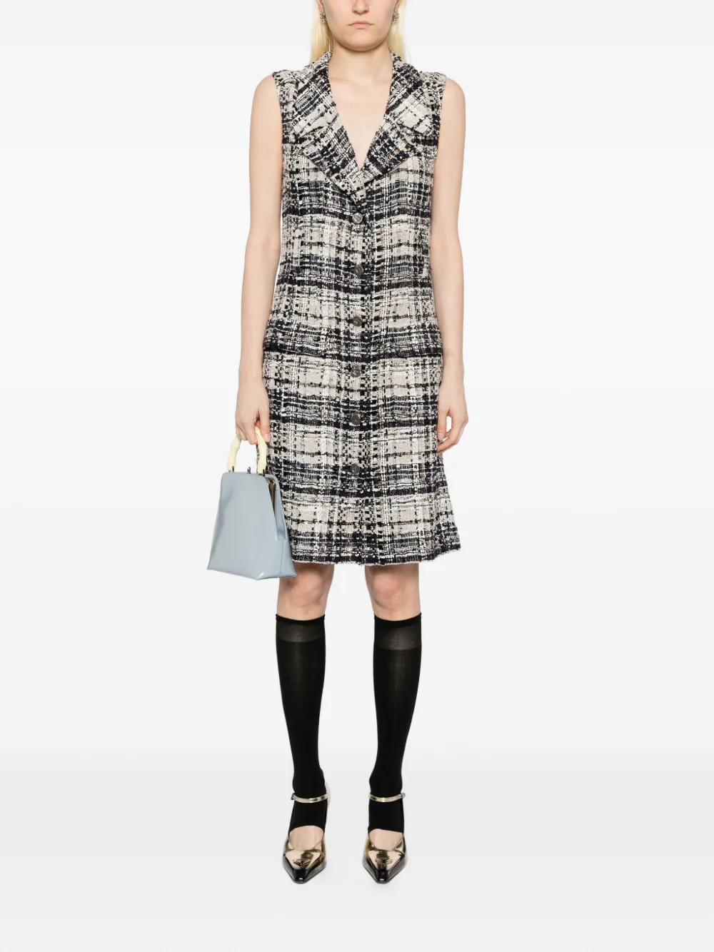 CHANEL Pre-Owned 2006 mouwloze jurk - Zwart