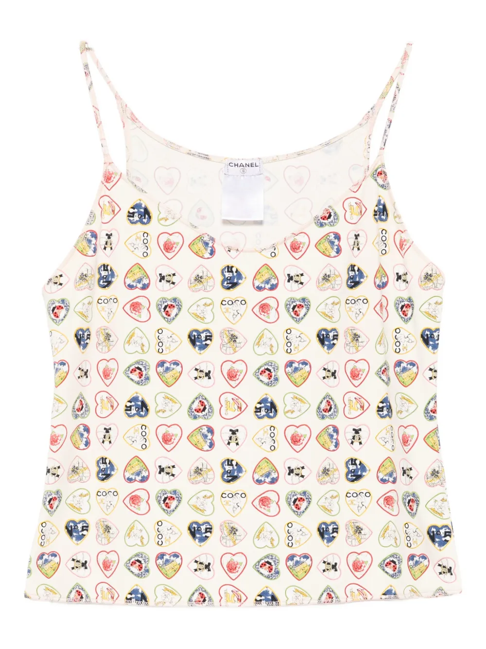 Pre-owned Chanel 2006 Valentine Camisole In Neutral