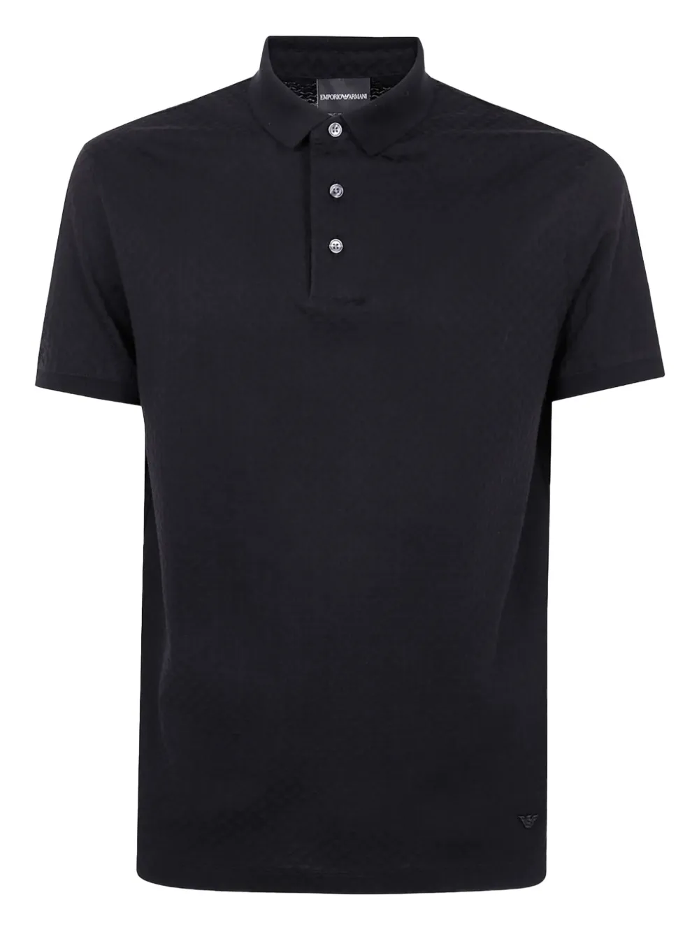 Emporio Armani Katoenen poloshirt Zwart